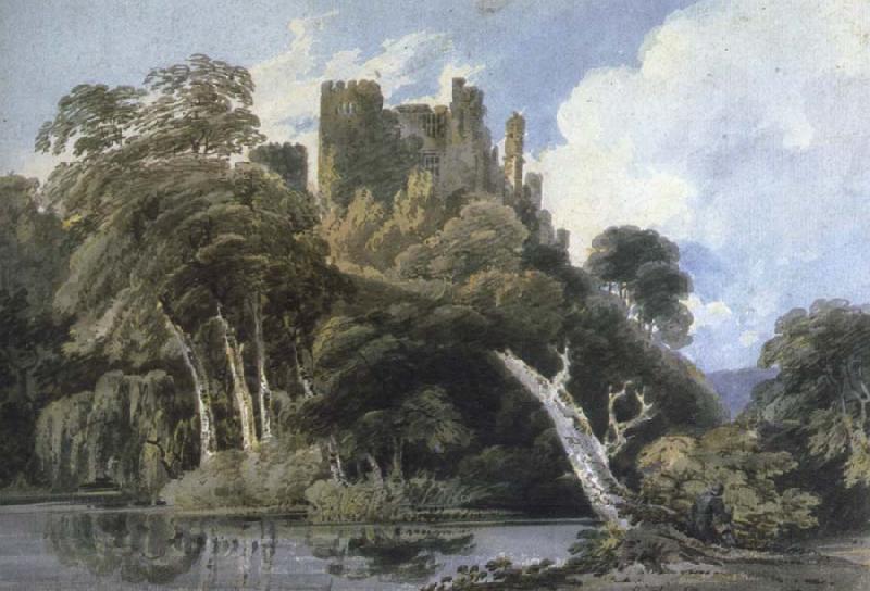 Thomas Girtin berry pomeroy castle,devon oil painting picture